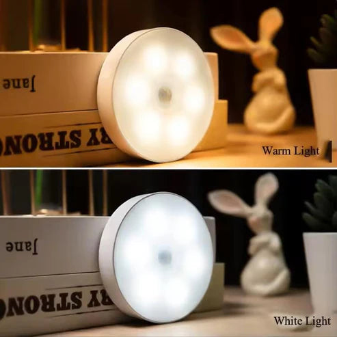 Motion Sensor LED Night Light - Auto-On Light for Closets & Hallways