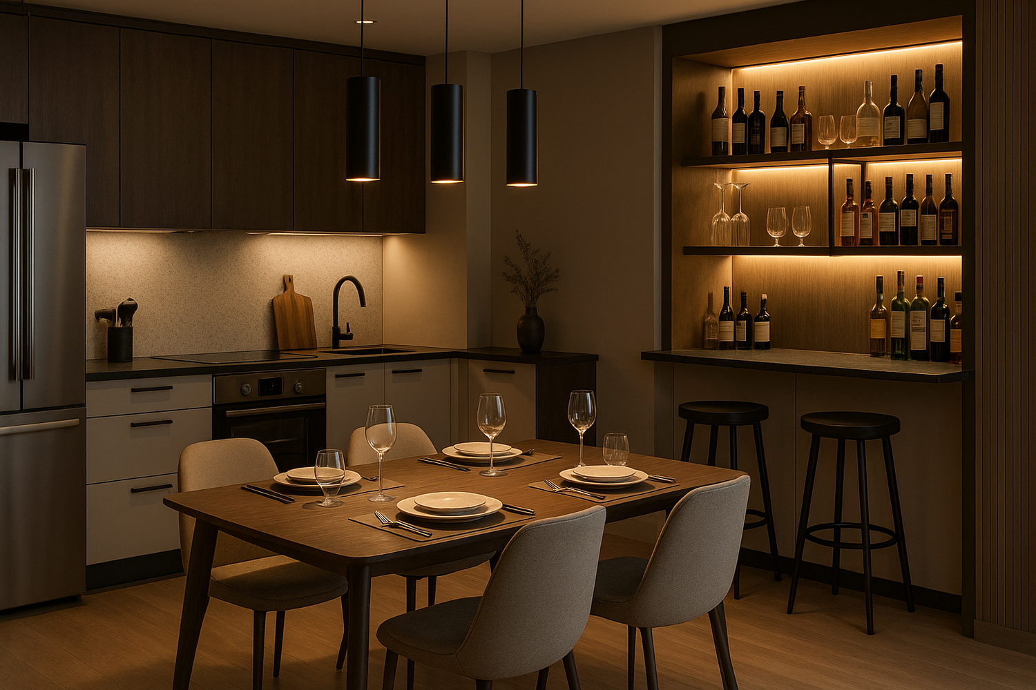 Kitchen, Dining & Bars