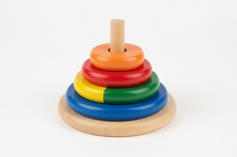 Montessori Wooden Building Blocks Set