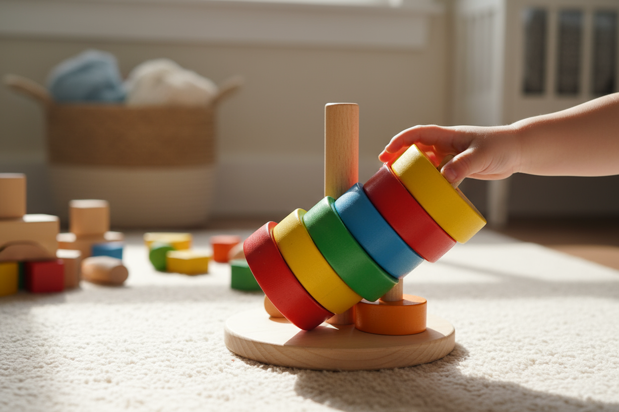 Montessori Wooden Building Blocks Set