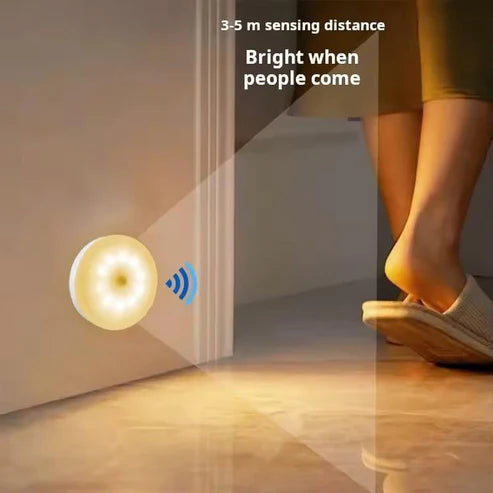 Motion Sensor LED Night Light - Auto-On Light for Closets & Hallways