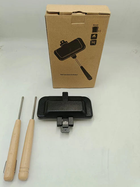 Sorandy Non-Stick Sandwich Maker Pan - Double Sided Frying Pan with Heat Resistant Handles