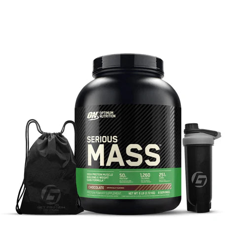 Optimum Nutrition, Serious Mass(Original) © Chocolate, 6 lb (2.72 kg)