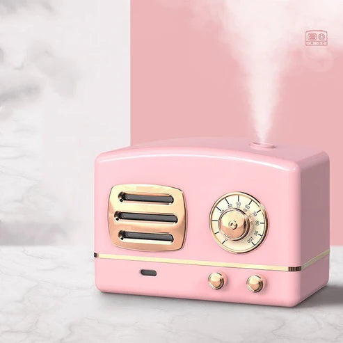 Retro Vintage Humidifier - ABS Desktop Air Moisturizer for Home & Office