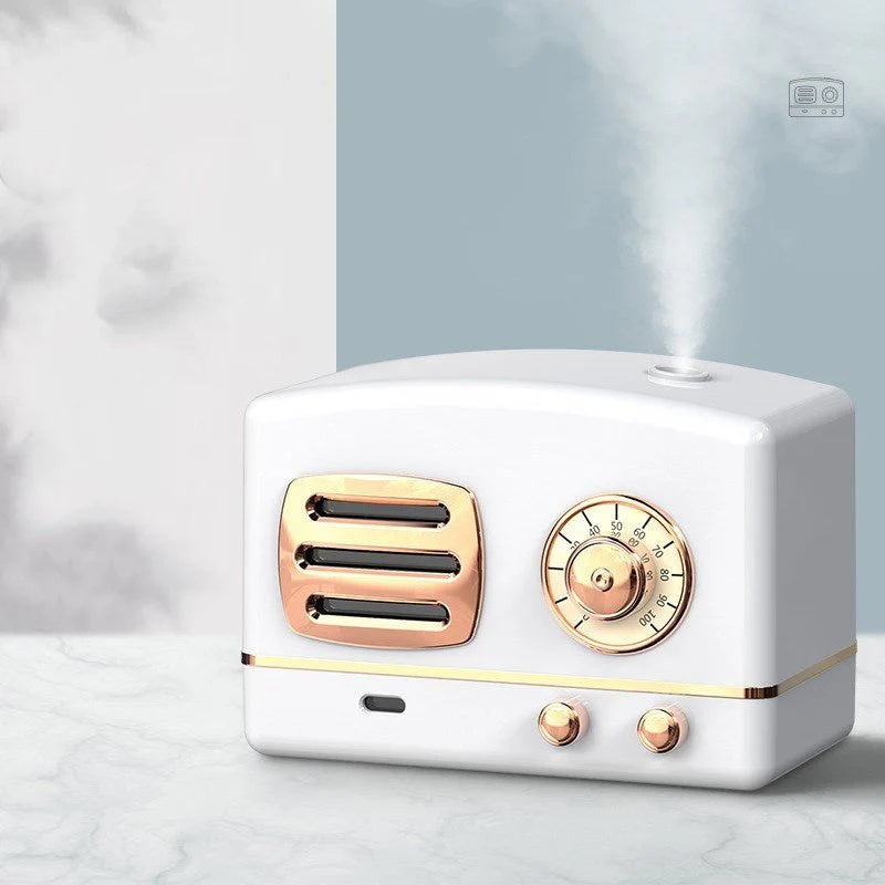 Retro Vintage Humidifier - ABS Desktop Air Moisturizer for Home & Office
