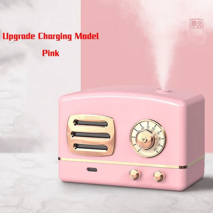 Retro Vintage Humidifier - ABS Desktop Air Moisturizer for Home & Office